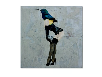 DITA - Oil and mixed technique on canvas by ICI ET LÀ - view 2